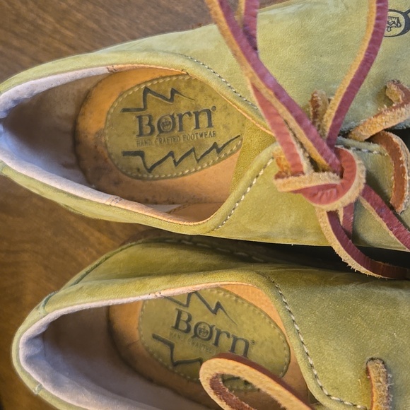 Women's Vintage BORN greensuede leather Oxford shoe size 10/42 - Picture 4 of 7